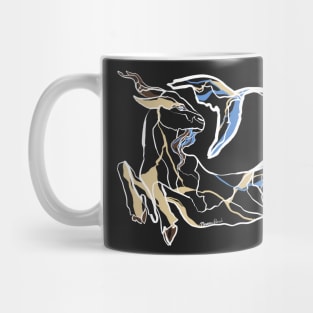 Single Line - Capricorn (White) Mug